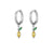 1 Pair Fashion Fruit Pineapple Watermelon Copper Inlaid Zircon Drop Earrings