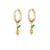 1 Pair Fashion Fruit Pineapple Watermelon Copper Inlaid Zircon Drop Earrings