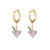 1 Pair Fashion Fruit Pineapple Watermelon Copper Inlaid Zircon Drop Earrings