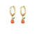 1 Pair Fashion Fruit Pineapple Watermelon Copper Inlaid Zircon Drop Earrings