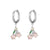 1 Pair Fashion Fruit Pineapple Watermelon Copper Inlaid Zircon Drop Earrings