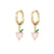 1 Pair Fashion Fruit Pineapple Watermelon Copper Inlaid Zircon Drop Earrings