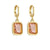 1 Pair Fashion Geometric Plating Copper Zircon 18k Gold Plated Earrings