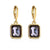 1 Pair Fashion Geometric Plating Copper Zircon 18k Gold Plated Earrings