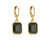 1 Pair Fashion Geometric Plating Copper Zircon 18k Gold Plated Earrings