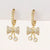 1 Pair Fashion Geometric Plating Copper Zircon Drop Earrings