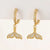 1 Pair Fashion Geometric Plating Copper Zircon Drop Earrings