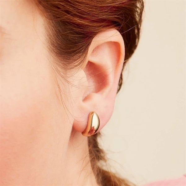 1 Pair Fashion Geometric Plating Stainless Steel Ear Studs