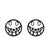 1 Pair Fashion Geometric Titanium Steel Plating Ear Studs