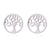 1 Pair Fashion Geometric Titanium Steel Plating Ear Studs