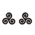 1 Pair Fashion Geometric Titanium Steel Plating Ear Studs