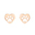 1 Pair Fashion Geometric Titanium Steel Plating Ear Studs