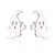 1 Pair Fashion Geometric Titanium Steel Plating Ear Studs