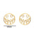 1 Pair Fashion Geometric Titanium Steel Plating Ear Studs