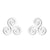 1 Pair Fashion Geometric Titanium Steel Plating Ear Studs