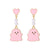 1 Pair Fashion Ghost Pearl Alloy Drop Earrings