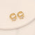 1 Pair Fashion Heart Shape Butterfly Plating Stainless Steel Earrings