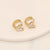 1 Pair Fashion Heart Shape Butterfly Plating Stainless Steel Earrings