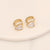 1 Pair Fashion Heart Shape Butterfly Plating Stainless Steel Earrings