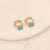 1 Pair Fashion Heart Shape Butterfly Plating Stainless Steel Earrings