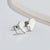 1 Pair Fashion Heart Shape Key Lightning Titanium Steel Plating Ear Studs