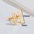 1 Pair Fashion Heart Shape Key Lightning Titanium Steel Plating Ear Studs