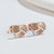 1 Pair Fashion Heart Shape Key Lightning Titanium Steel Plating Ear Studs