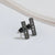 1 Pair Fashion Heart Shape Key Lightning Titanium Steel Plating Ear Studs