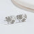 1 Pair Fashion Heart Shape Key Lightning Titanium Steel Plating Ear Studs