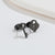 1 Pair Fashion Heart Shape Key Lightning Titanium Steel Plating Ear Studs