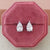 1 Pair Fashion Leaf Heart Shape Butterfly Copper Inlay Zircon Ear Studs