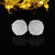 1 Pair Fashion Leaf Heart Shape Butterfly Copper Inlay Zircon Ear Studs