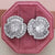 1 Pair Fashion Leaf Heart Shape Butterfly Copper Inlay Zircon Ear Studs