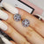 1 Pair Fashion Leaf Heart Shape Butterfly Copper Inlay Zircon Ear Studs