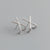 1 Pair Fashion Letter Sterling Silver Inlay Zircon Ear Studs