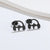 1 Pair Fashion Musical Instrument Titanium Steel Plating Ear Studs