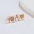 1 Pair Fashion Musical Instrument Titanium Steel Plating Ear Studs