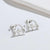 1 Pair Fashion Musical Instrument Titanium Steel Plating Ear Studs