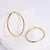 1 Pair Fashion Round Plating Stainless Steel Hoop Earrings