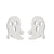 1 Pair Fashion Skull Stainless Steel Plating Ear Studs