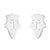 1 Pair Fashion Skull Stainless Steel Plating Ear Studs