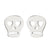 1 Pair Fashion Skull Stainless Steel Plating Ear Studs