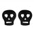 1 Pair Fashion Skull Stainless Steel Plating Ear Studs