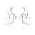 1 Pair Fashion Skull Stainless Steel Plating Ear Studs