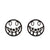 1 Pair Fashion Skull Stainless Steel Plating Ear Studs