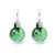 1 Pair Fashion Snowflake Plastic Drop Earrings