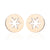 1 Pair Fashion Snowflake Plating 304 Stainless Steel 18K Gold Plated Ear Studs