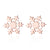 1 Pair Fashion Snowflake Plating 304 Stainless Steel 18K Gold Plated Ear Studs