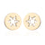 1 Pair Fashion Snowflake Plating 304 Stainless Steel 18K Gold Plated Ear Studs