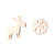 1 Pair Fashion Snowflake Plating 304 Stainless Steel 18K Gold Plated Ear Studs